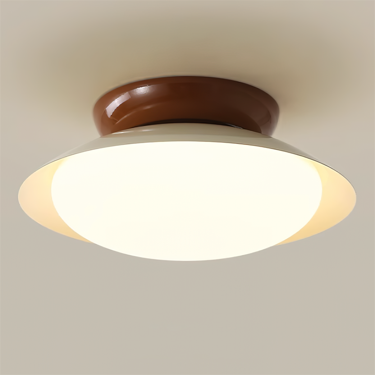 LED Ronde Plafondlamp - Natuurlijke Gloed & Discrete Elegantie
