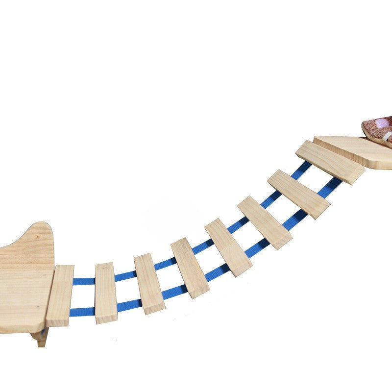 Cadre D'Escalade Mural Pour Chat Avec Plateforme Suspendue Et Échelle