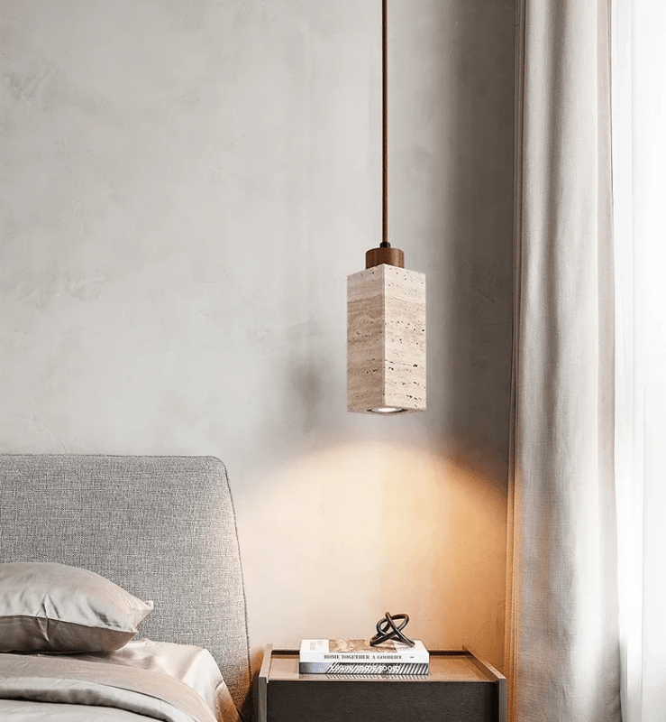 Lampa wisząca z naturalnego kamienia – elegancja i autentyczność