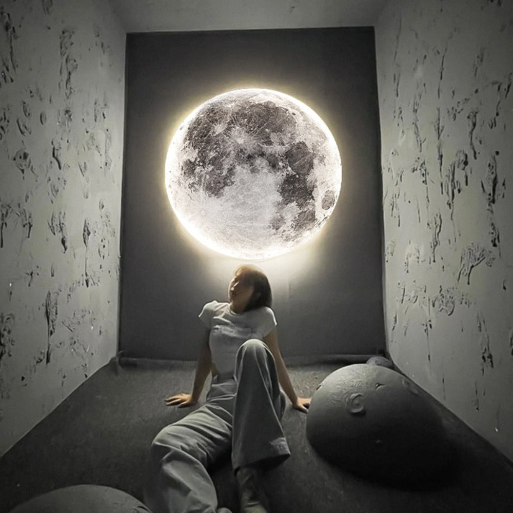 Lampe Murale 3D LED – Lune Pour Une Ambiance Unique