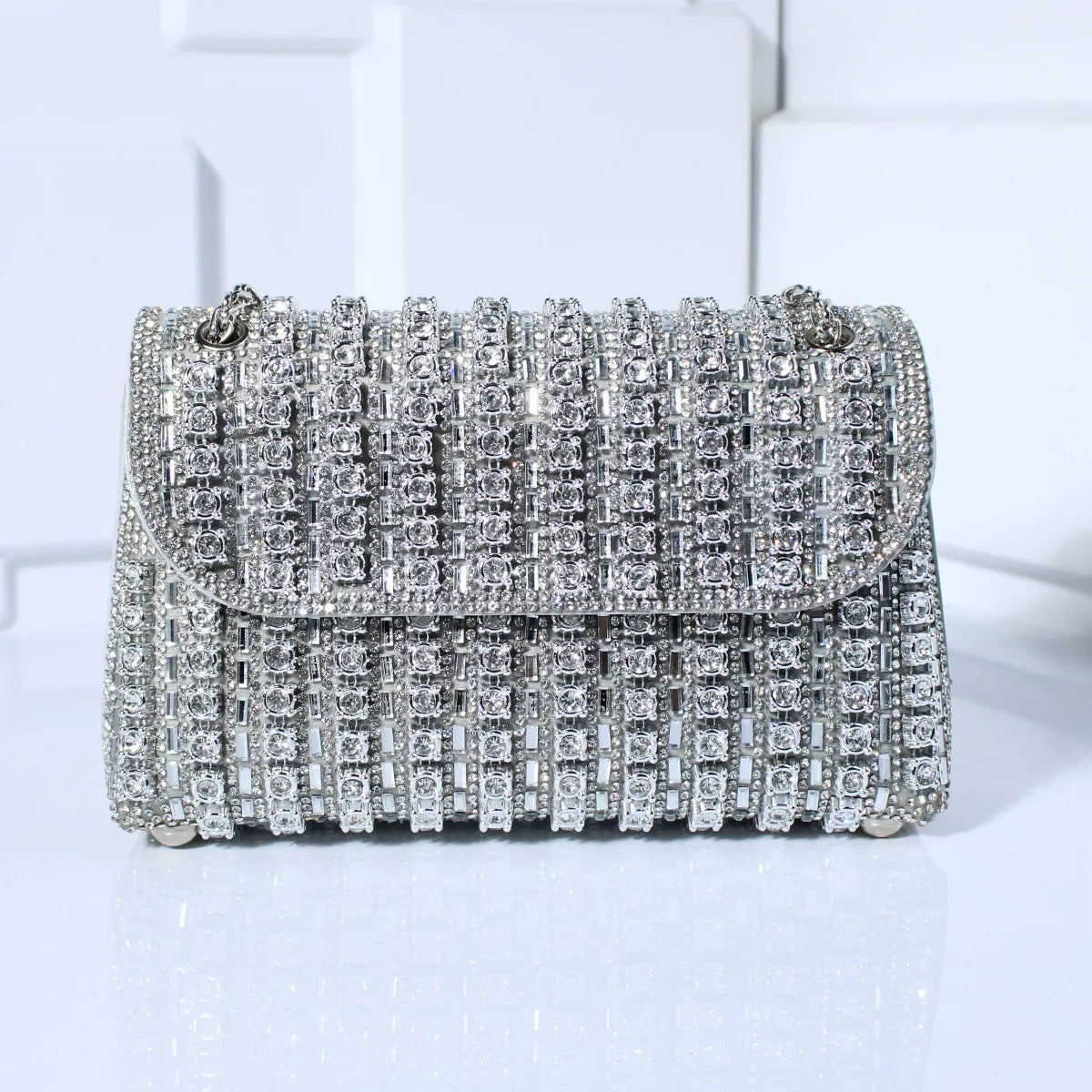 Ida | Evening Clutch Embellished with Rhinestones — Brilliant Elegance for Your Outings