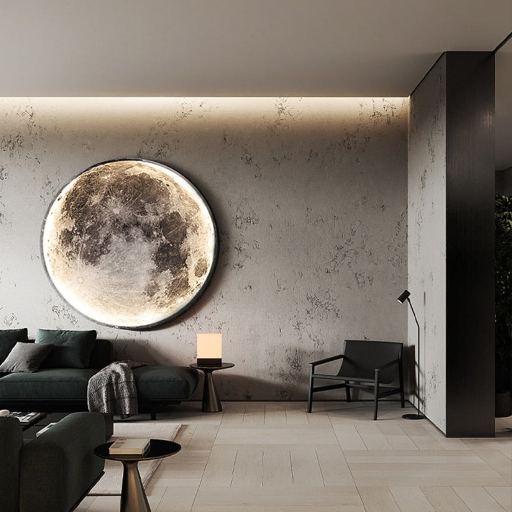 Lampe Murale 3D LED – Lune Pour Une Ambiance Unique