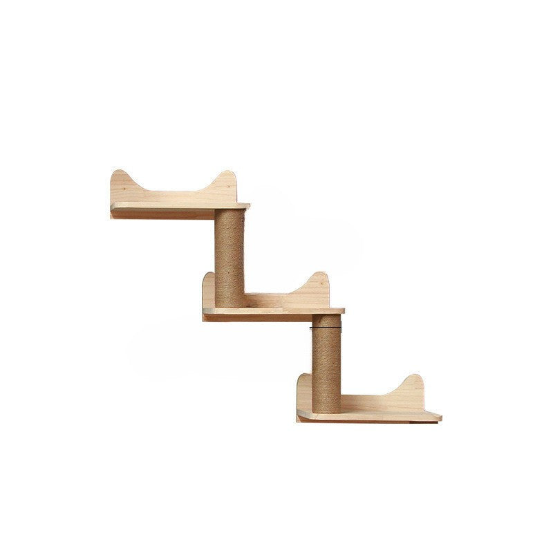 Cadre D'Escalade Mural Pour Chat Avec Plateforme Suspendue Et Échelle