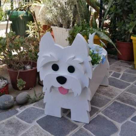 Original Blomsterkrukke — Hundeform