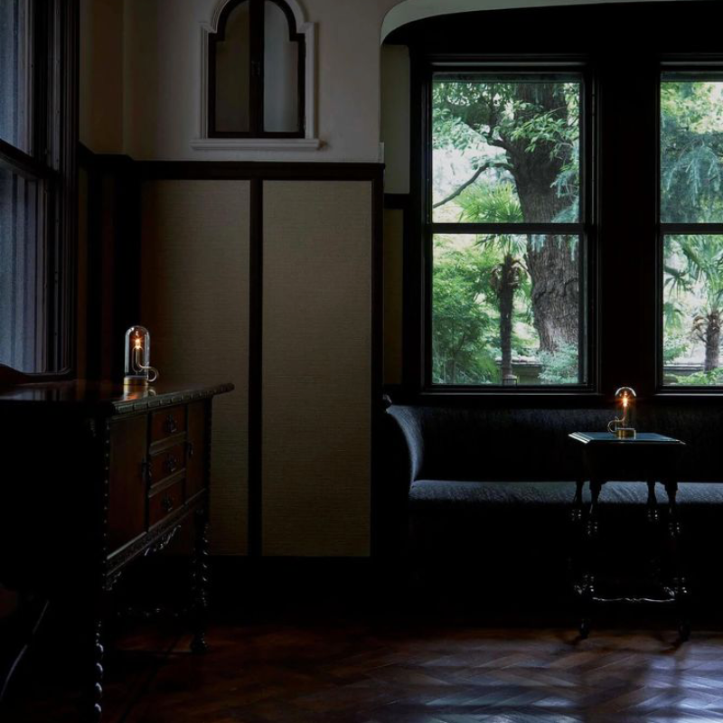 Bordlampe — Varm belysning flammeeffekt