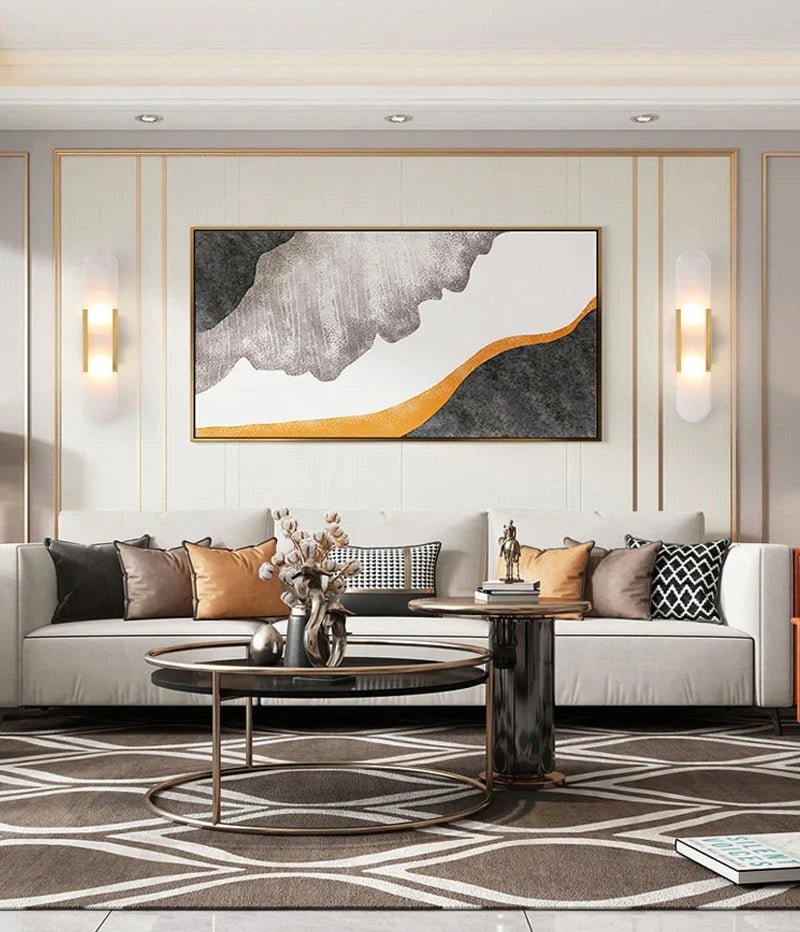 Czarna i Złota Lampa Ścienna LED – Nowoczesna Elegancja i Stylowy Design