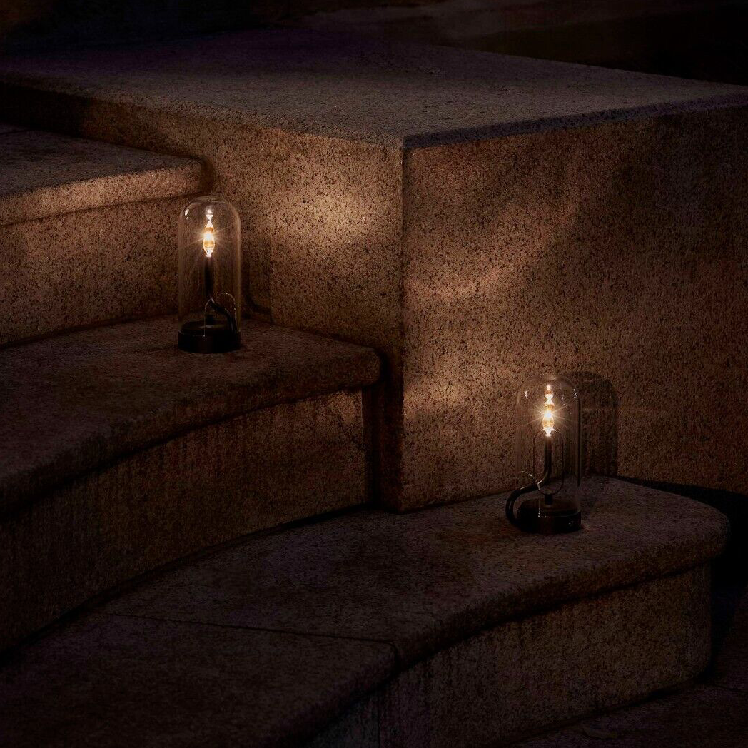 Bordlampe — Varm belysning flammeeffekt