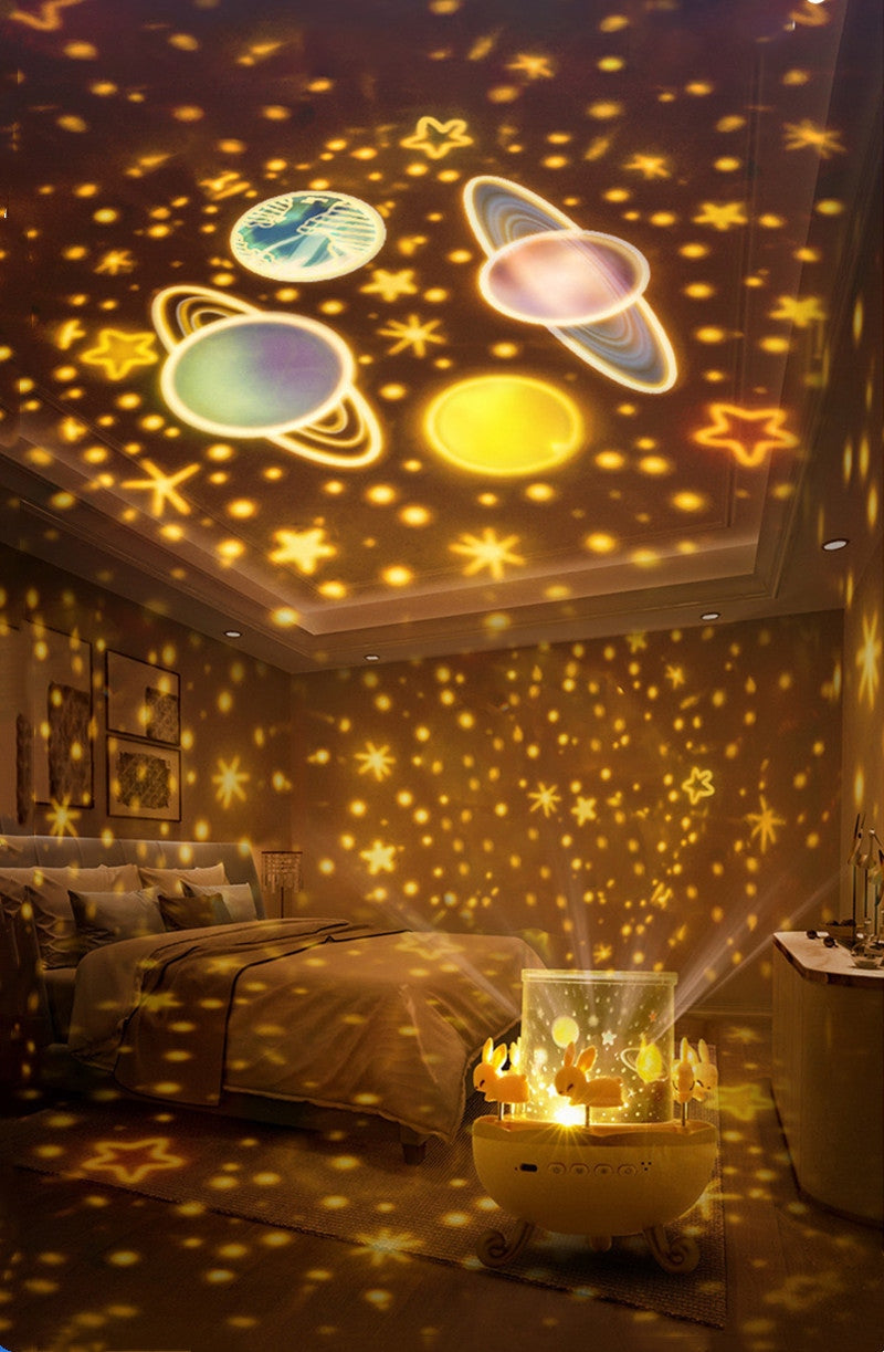 מנורת לילה פרוג'קטור — שמיים מלאים בכוכבים באור