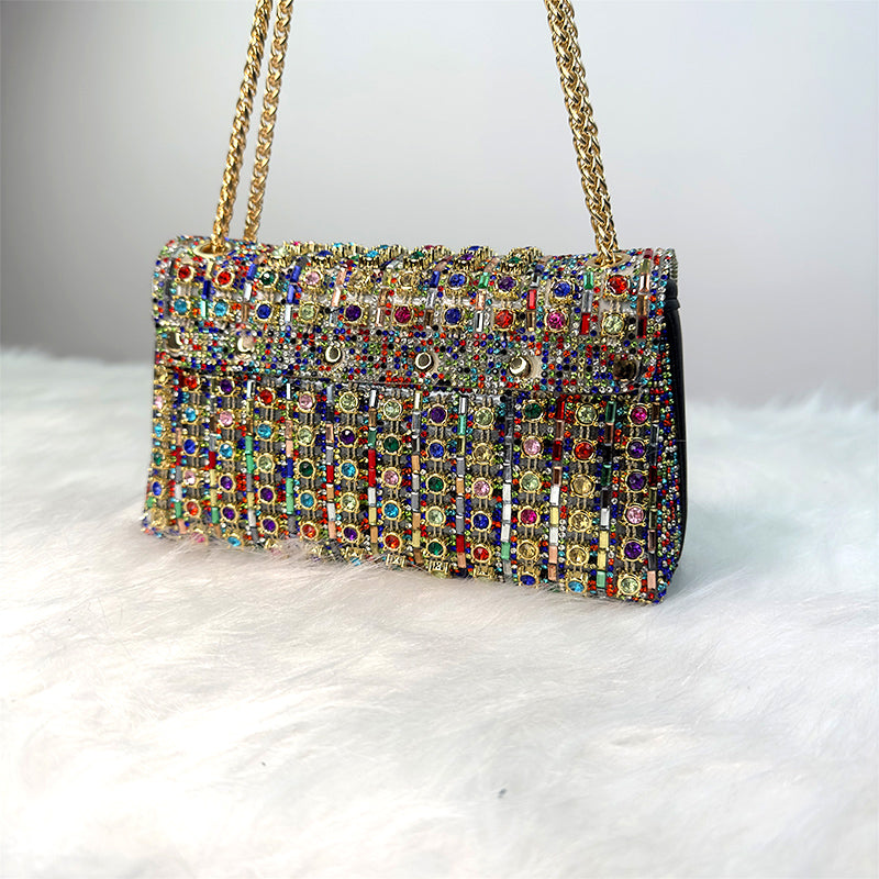 Ida | Evening Clutch Embellished with Rhinestones — Brilliant Elegance for Your Outings