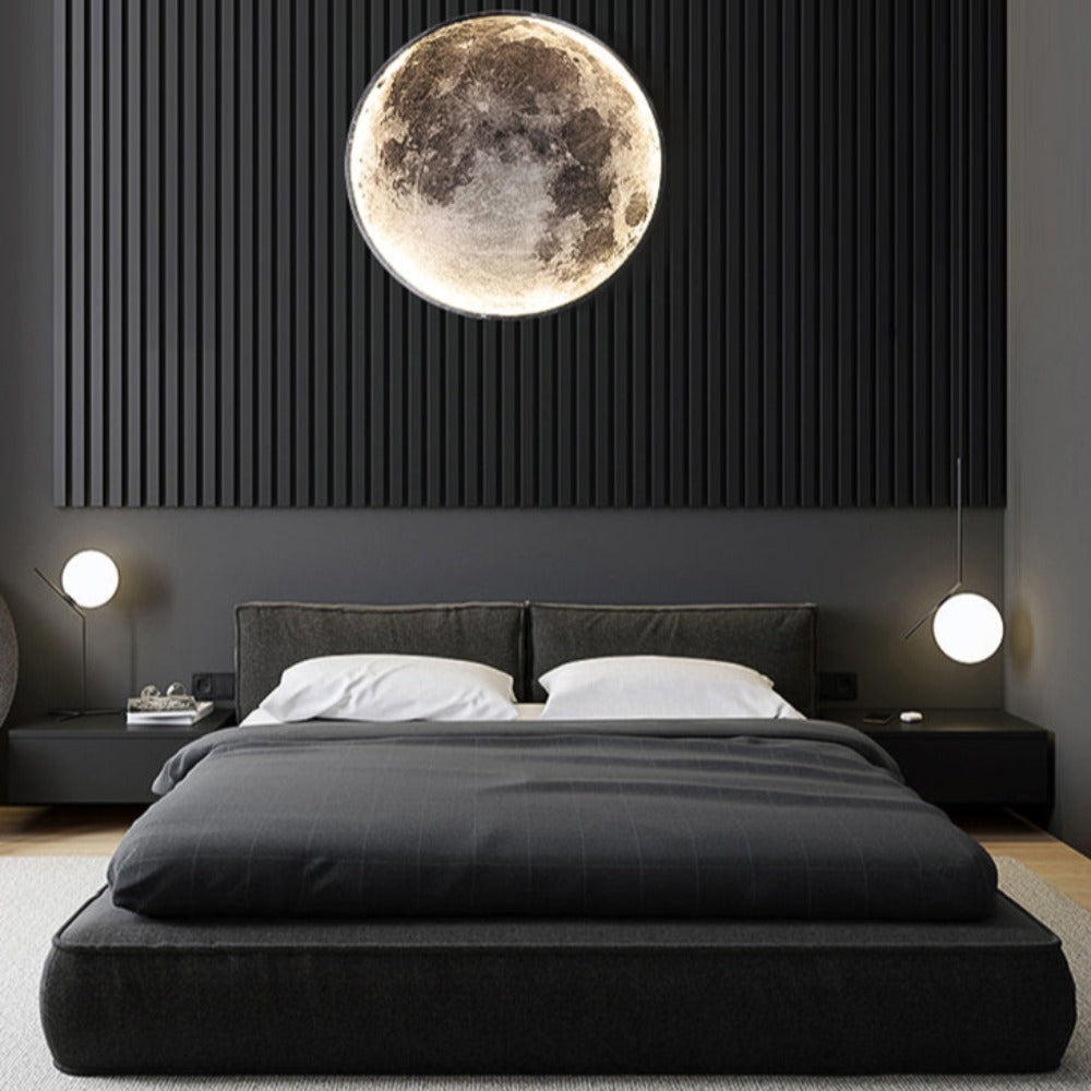 Lampe Murale 3D LED – Lune Pour Une Ambiance Unique