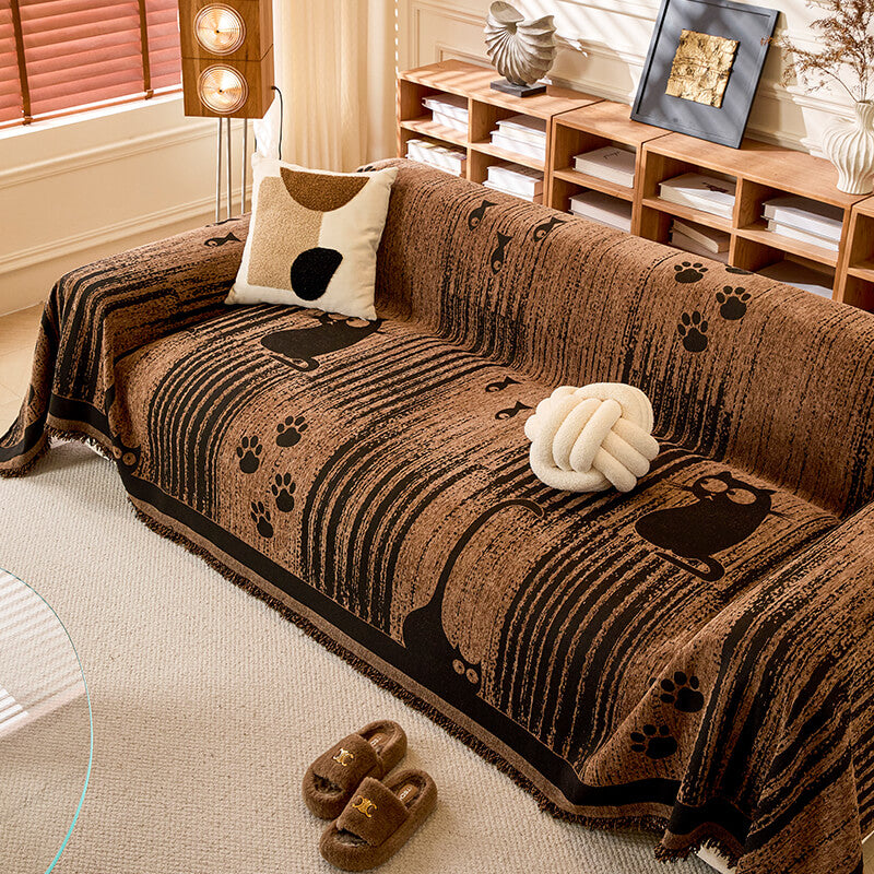 Pružný poťah na pohovku s protišmykovým vzorom – ochrana a pohodlie