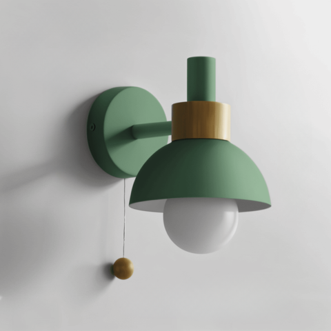 Lampada da parete pastello con interruttore a scomparsa - Illuminazione soffusa e stile moderno