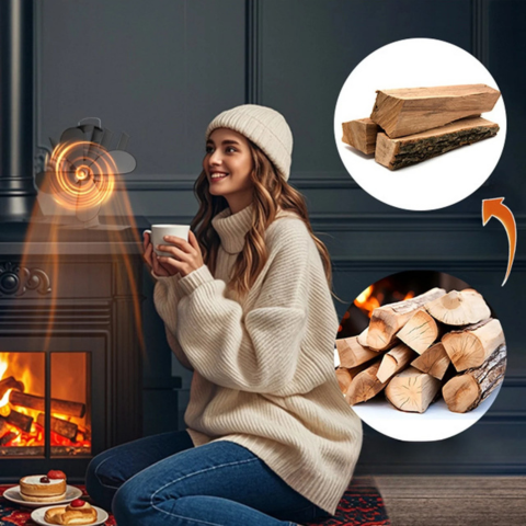 مروحة موقد بخمس شفرات — توزيع مثالي للحرارة