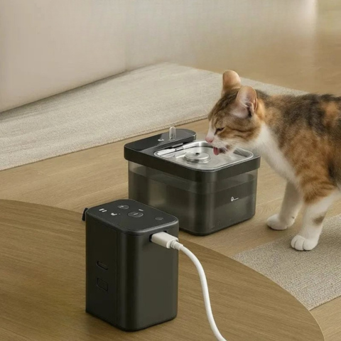 ワイヤレス猫用給水器 - 自由と継続的な水分補給