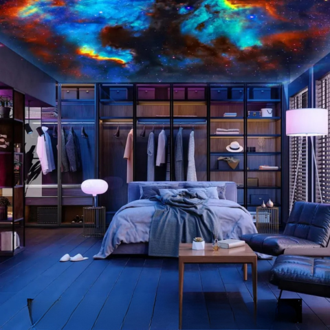 Rotationsprojektor – 360° av stjärndröm hemma