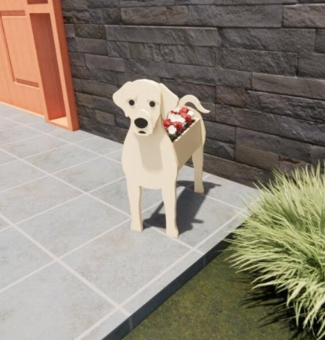 Original Blomsterkrukke — Hundeform