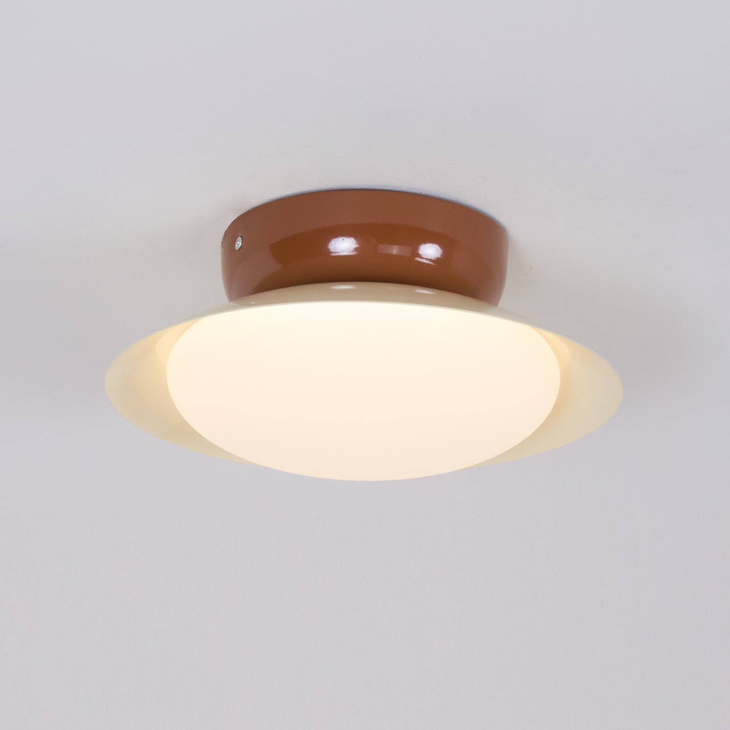 LED Ronde Plafondlamp - Natuurlijke Gloed & Discrete Elegantie