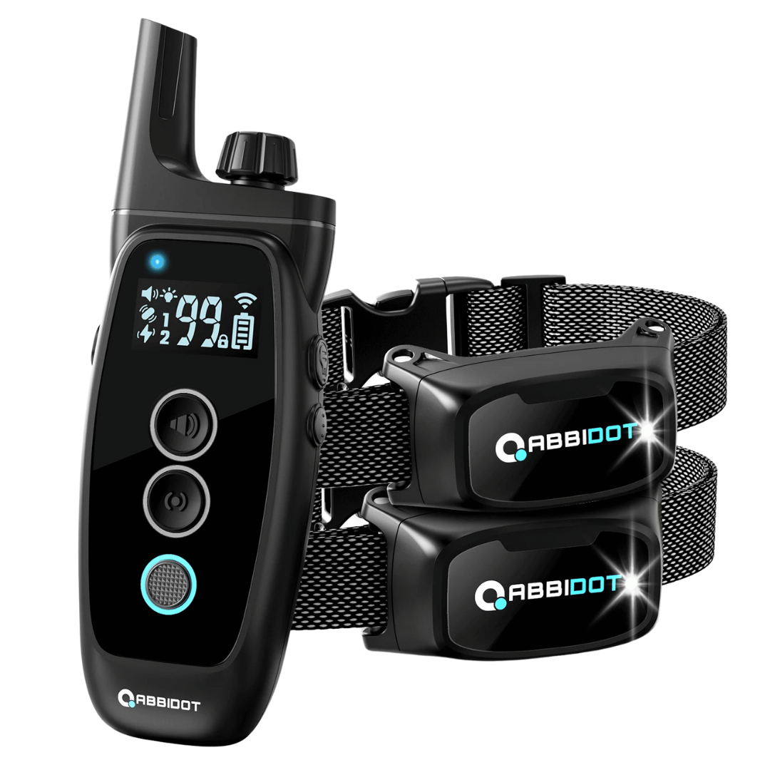 Dressurhalsbånd til Hund – LED Fjernbetjening og Rækkevidde 1000 m