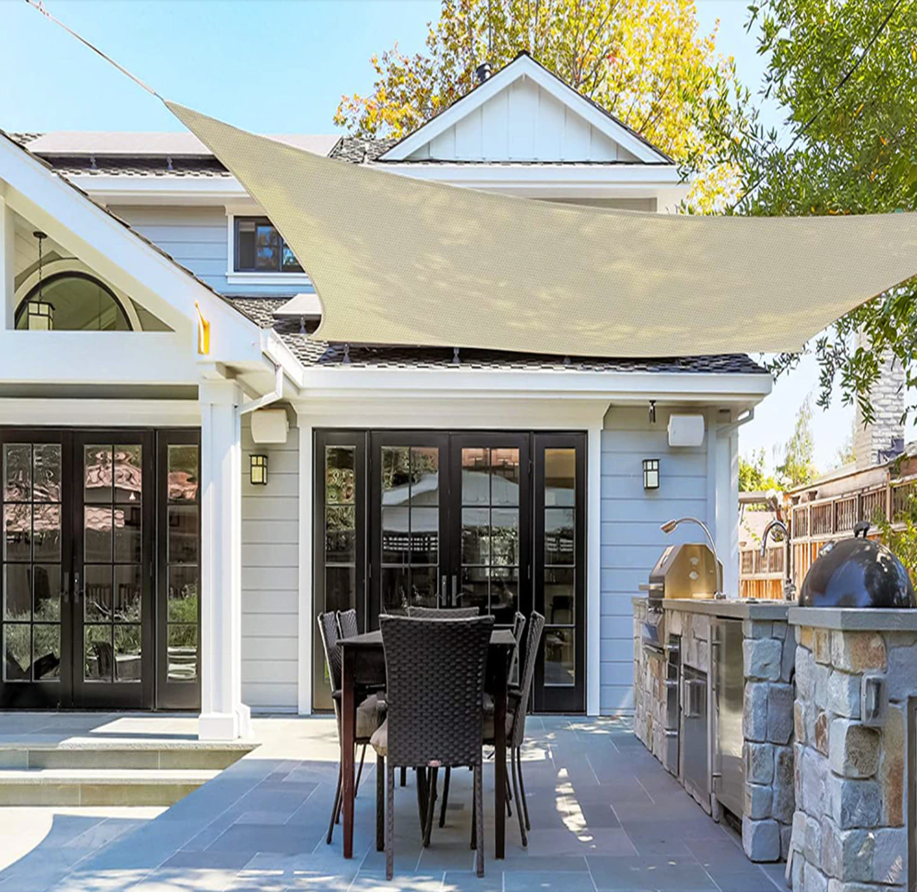 Waterproof Shade Sail – Solar Protection and Elegance for Garden