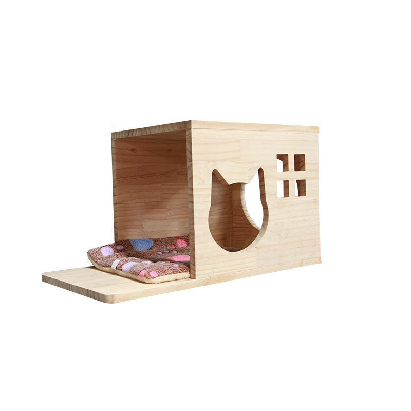 Cadre D'Escalade Mural Pour Chat Avec Plateforme Suspendue Et Échelle