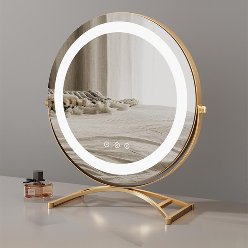 Dotykowe lusterko do makijażu LED — nowoczesny design i łatwa obsługa
