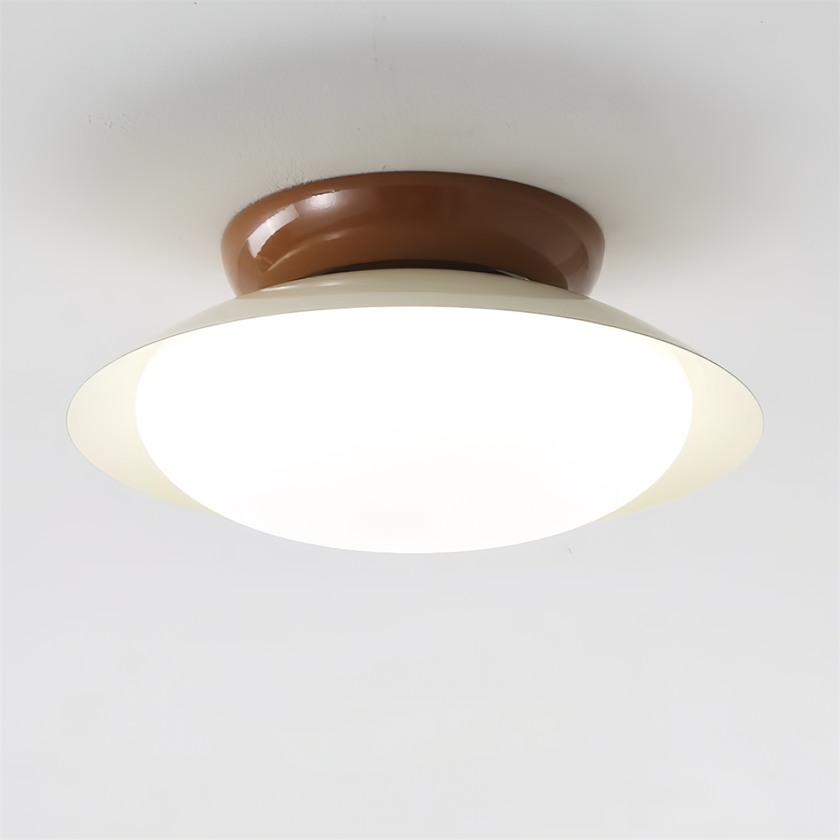 LED Ronde Plafondlamp - Natuurlijke Gloed & Discrete Elegantie