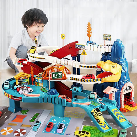 DinoRush Race Track - Diversão e desafio a toda a velocidade