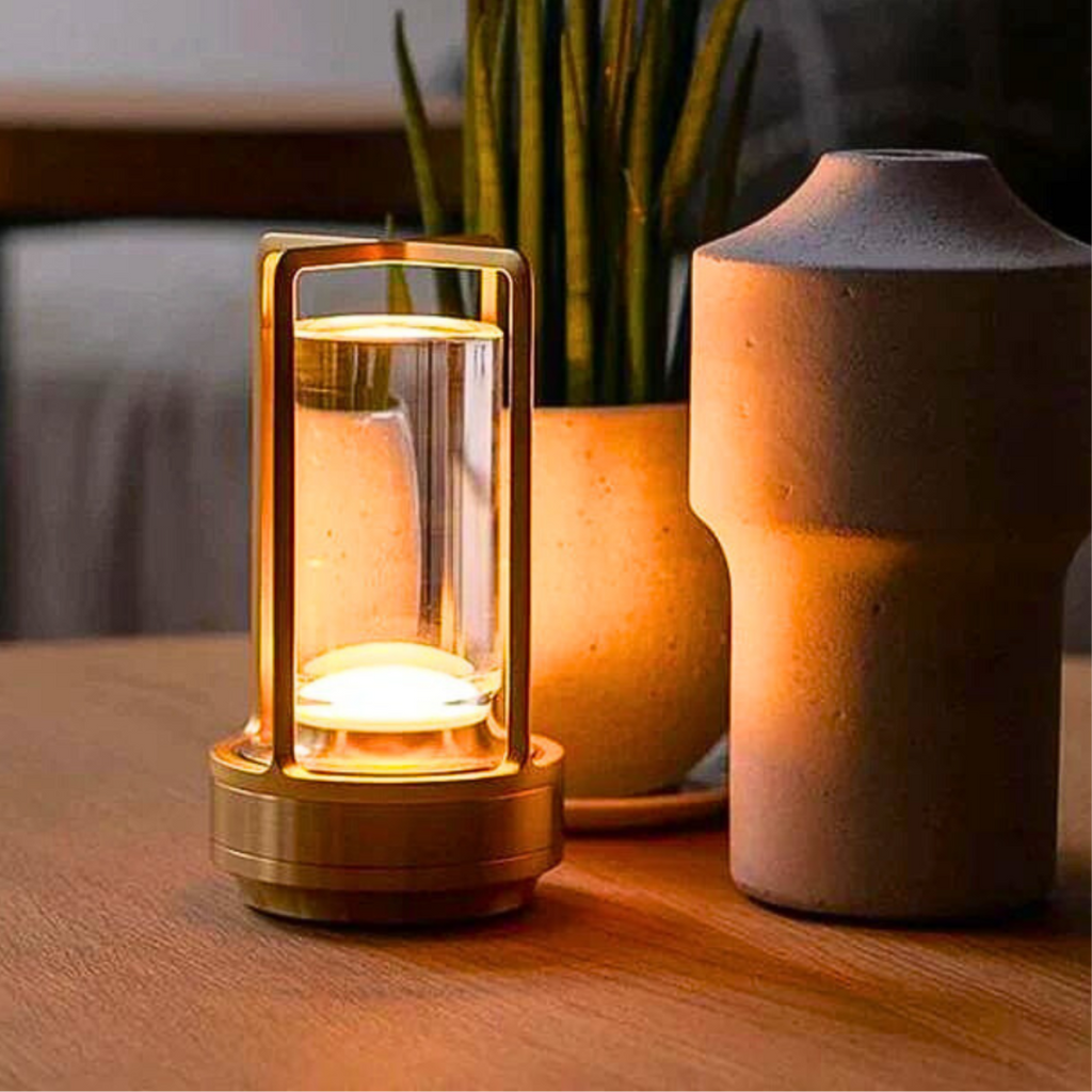 Lampada da Tavolo Ricaricabile – Luce Diffusa e Stile Senza Tempo 