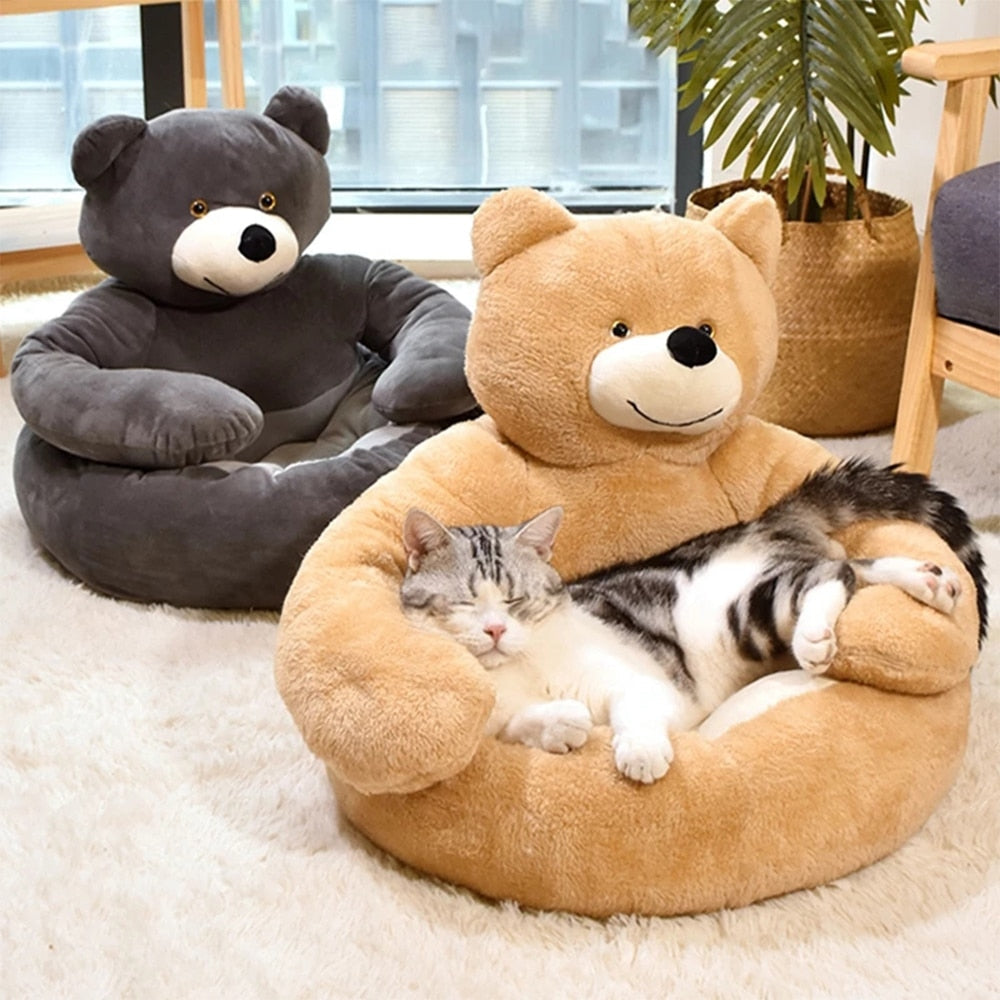 Cama Para Animales En Forma De Oso — Confortable y Original 