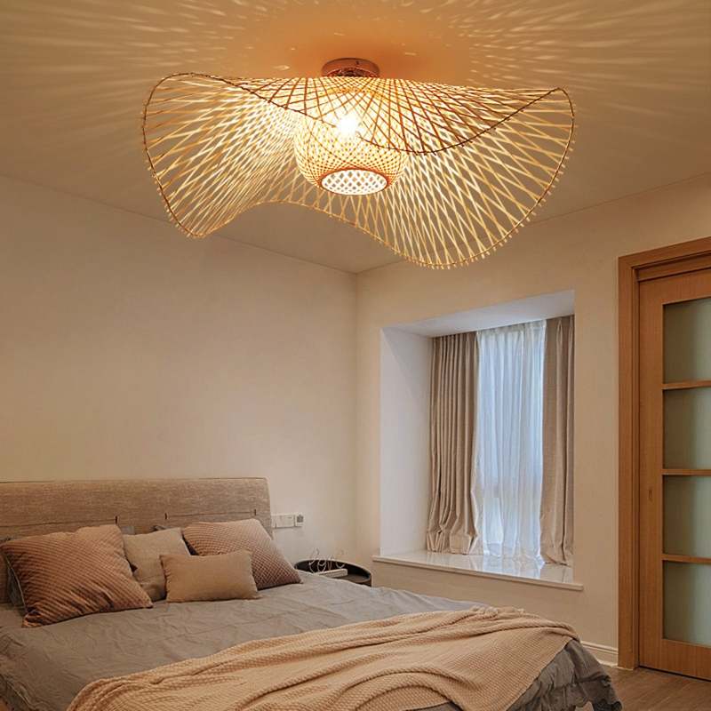 Lampe Suspendue En Osier Style Japonais – Nature Et Sérénité