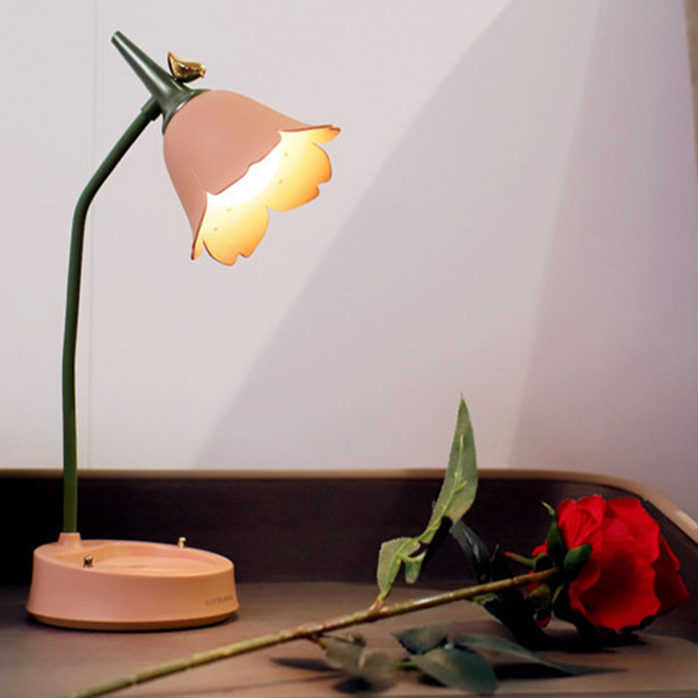 Schreibtischlampe Blume – Eleganz und sanftes Licht 