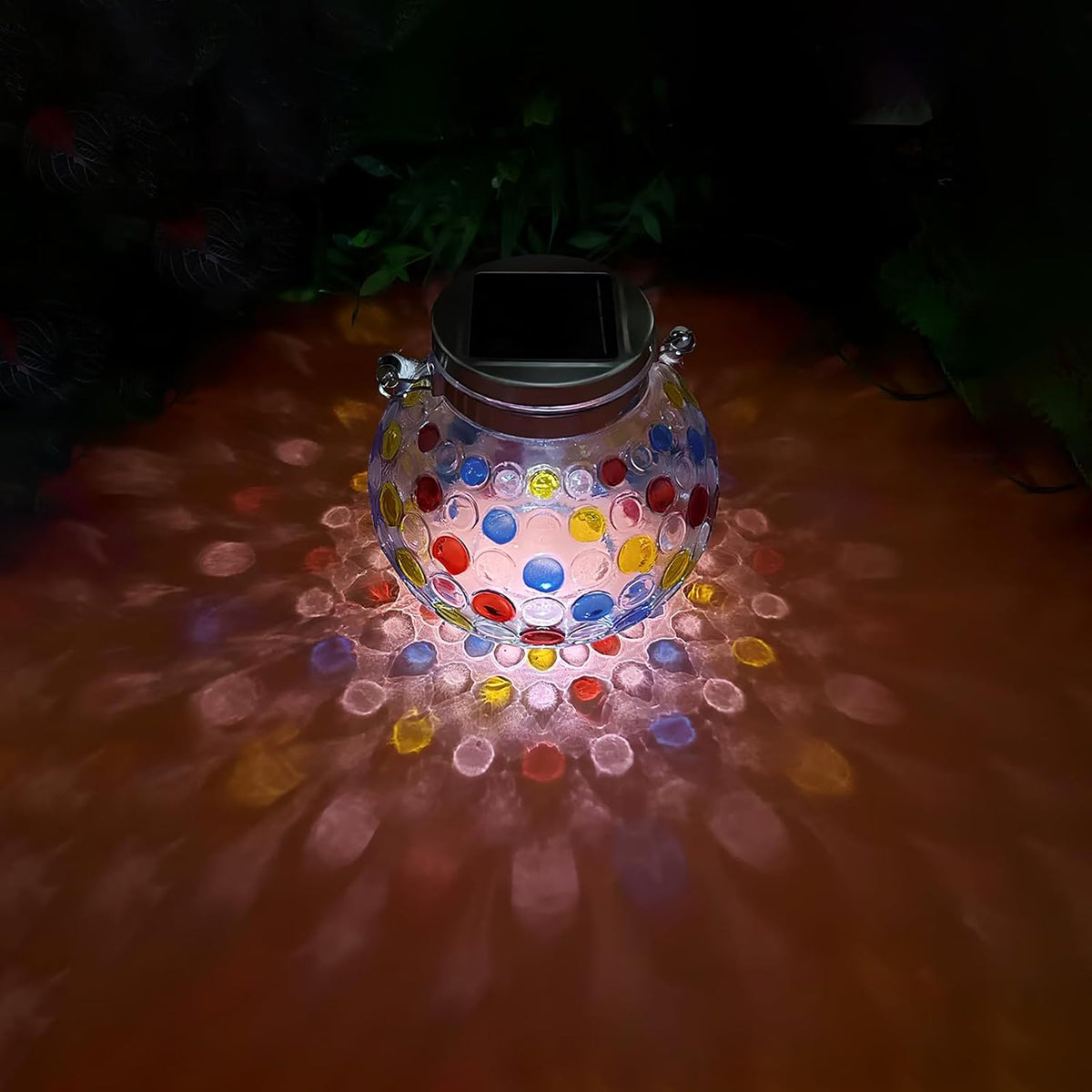 Solárna Lampa Vonkajšia — Elegancia Skla 