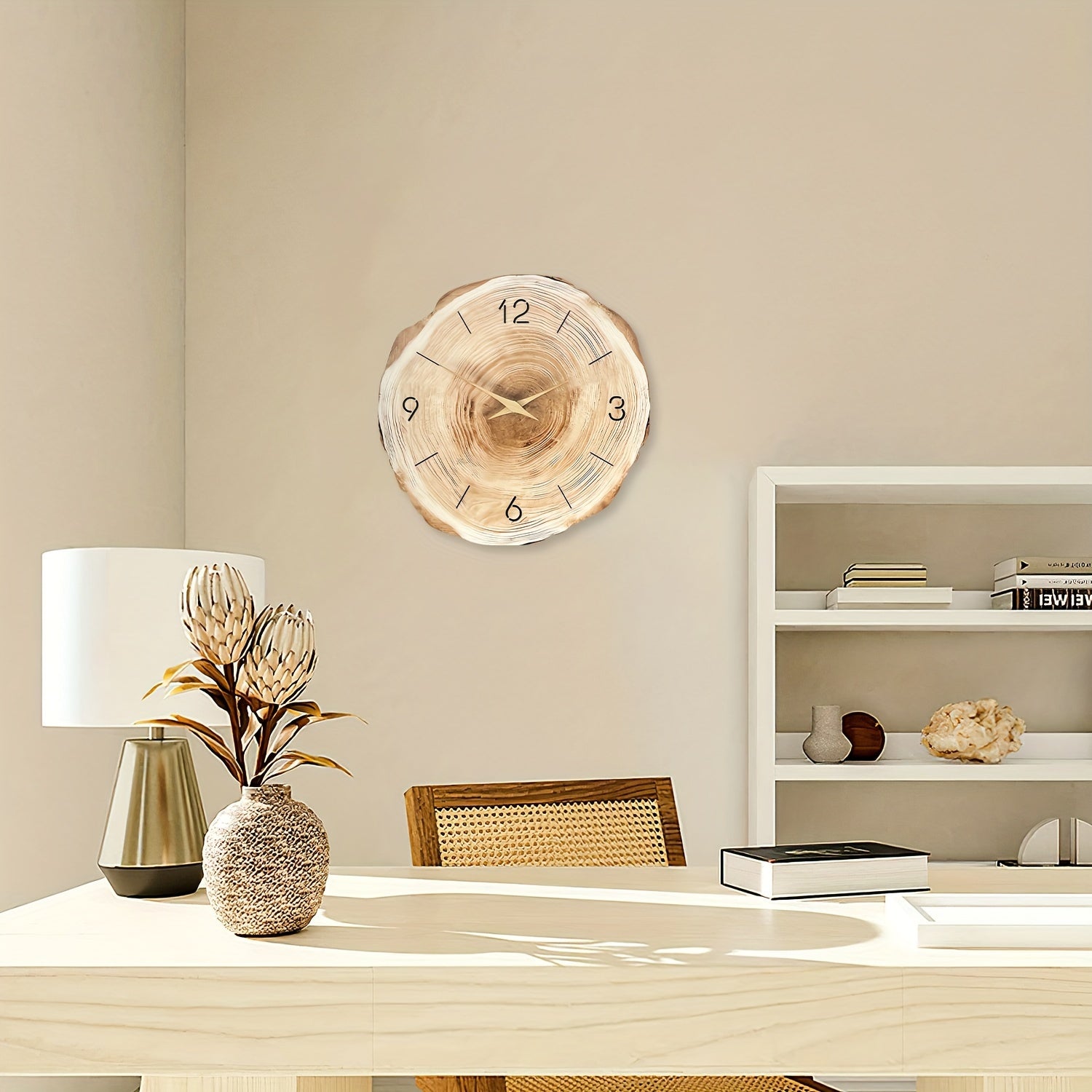 Wanduhr Leise – Realistische Textur und elegantes Design 