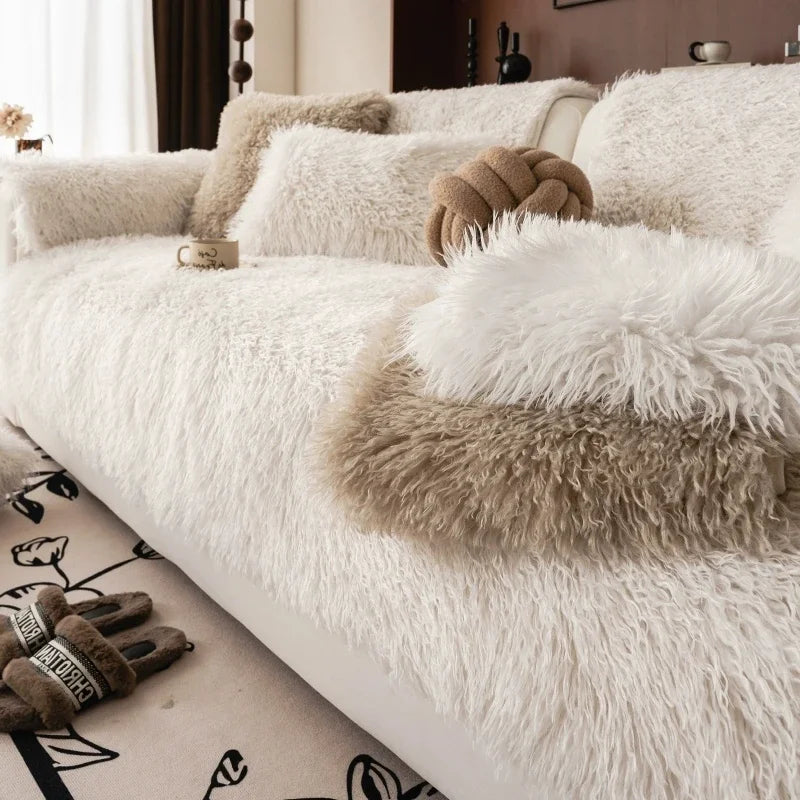 غطاء كنبة مخملية ناعمة - راحة مطلقة وأسلوب أنيق