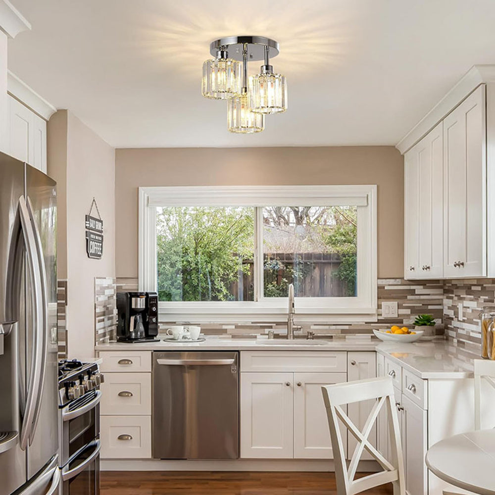 Ημι-ενσωματωμένος πολυέλαιος – Σύγχρονη κομψότητα και εκλεπτυσμένη λάμψη 