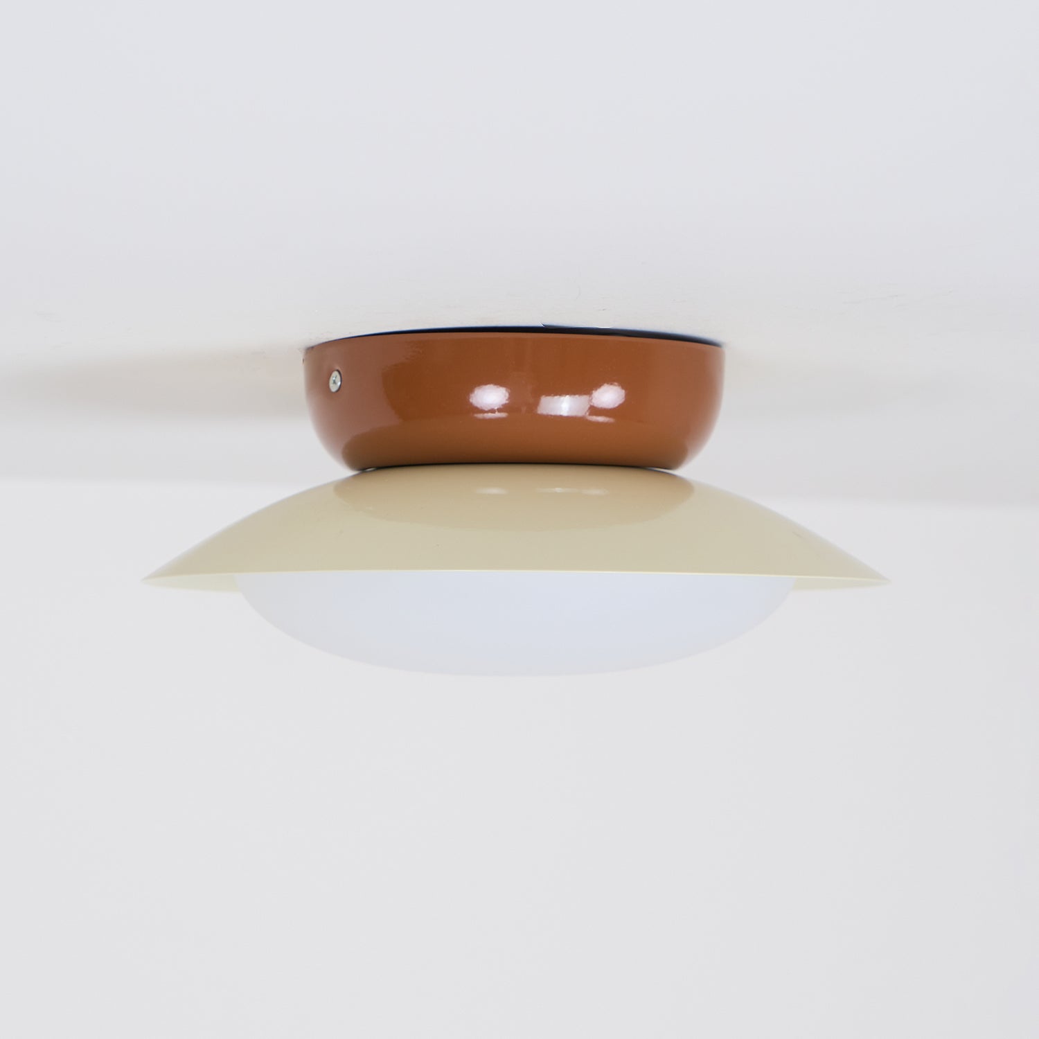 LED Ronde Plafondlamp - Natuurlijke Gloed & Discrete Elegantie