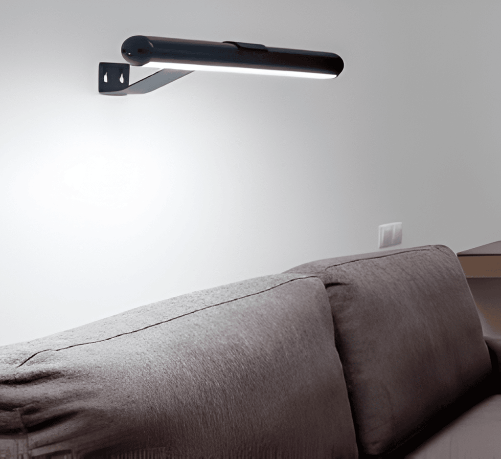 Trådløs USB-opladelig LED-væglampe - fuld rotation og praktisk opladning