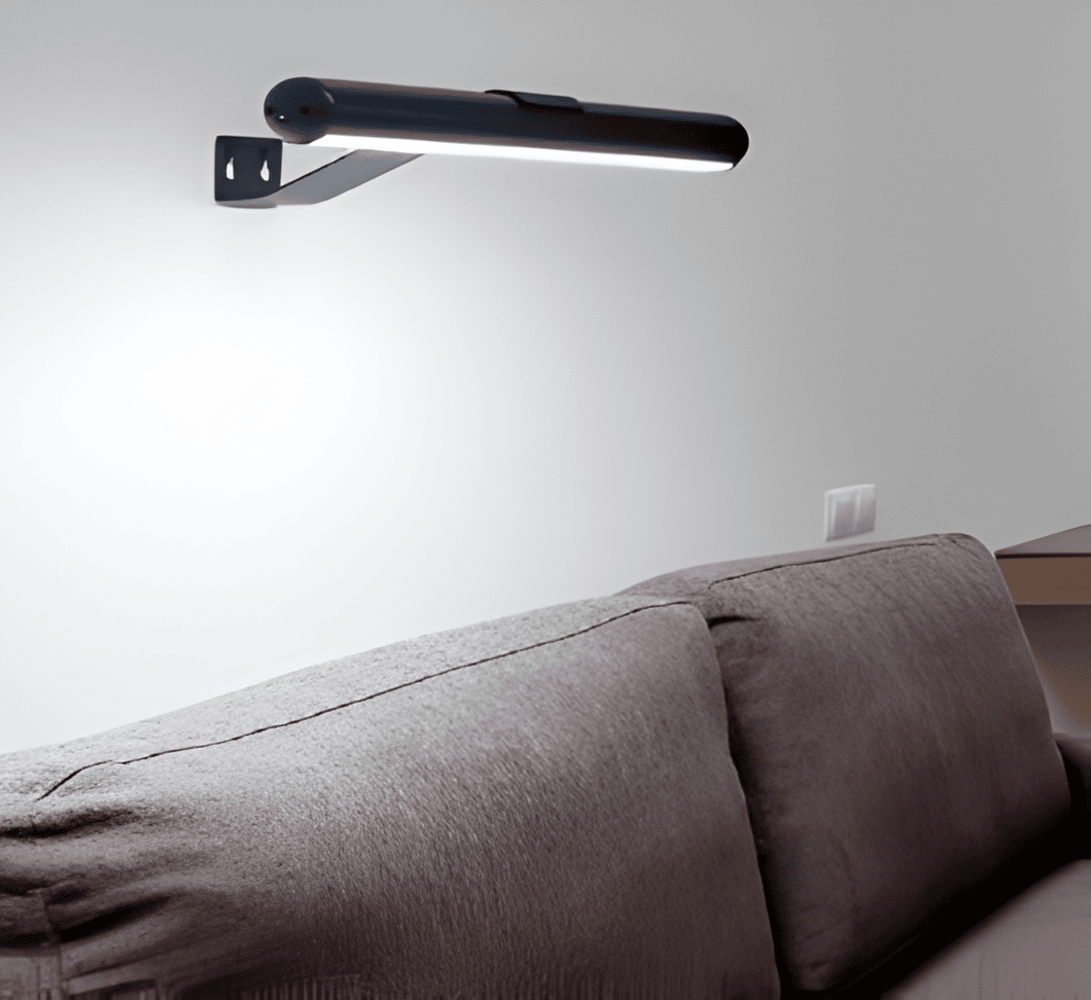 Trådløs USB-opladelig LED-væglampe - fuld rotation og praktisk opladning