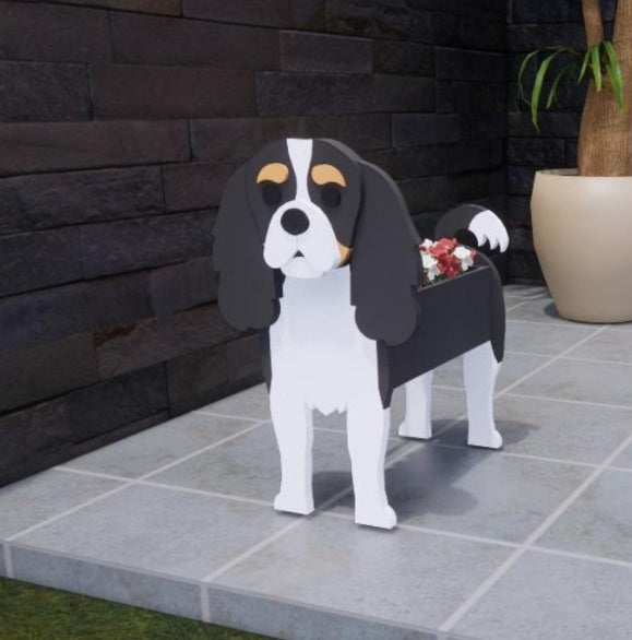 وعاء زهور أصلي — شكل كلب 