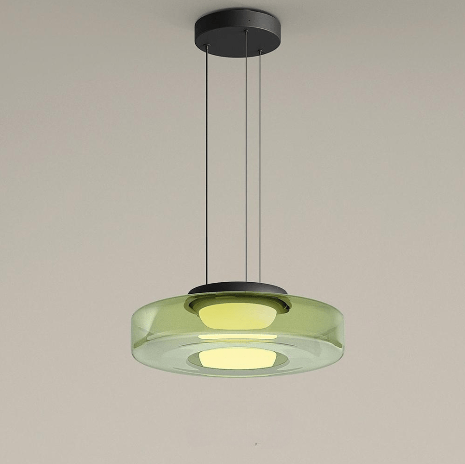 Bauhaus-tyylinen lasinen riippuvalaisin - Eleganssia ja modernia
