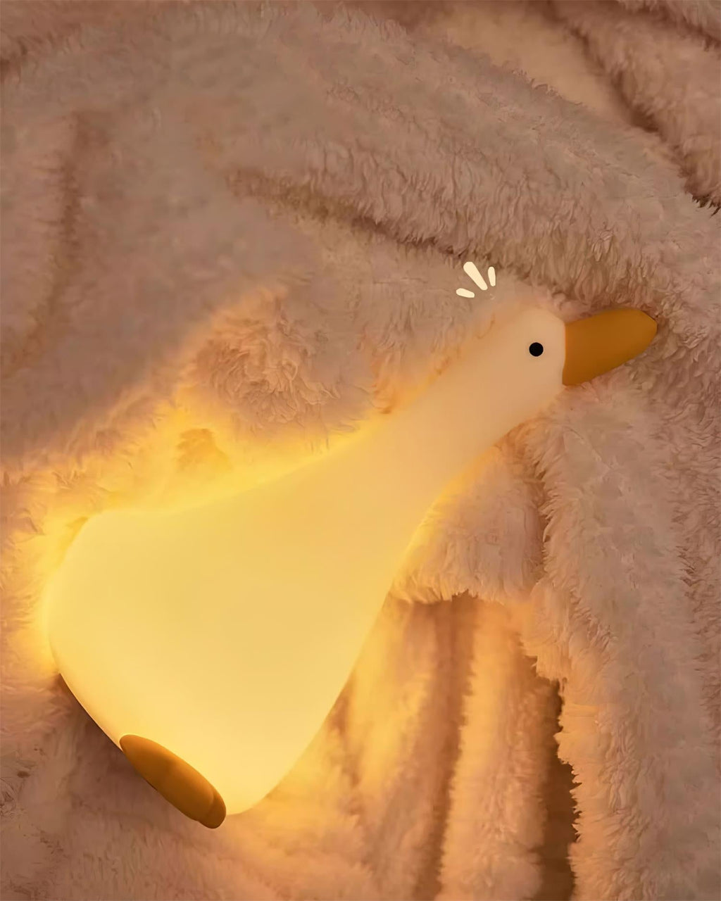 Lampka nocna Enchanted Goose - dotykowe światło i kojący design