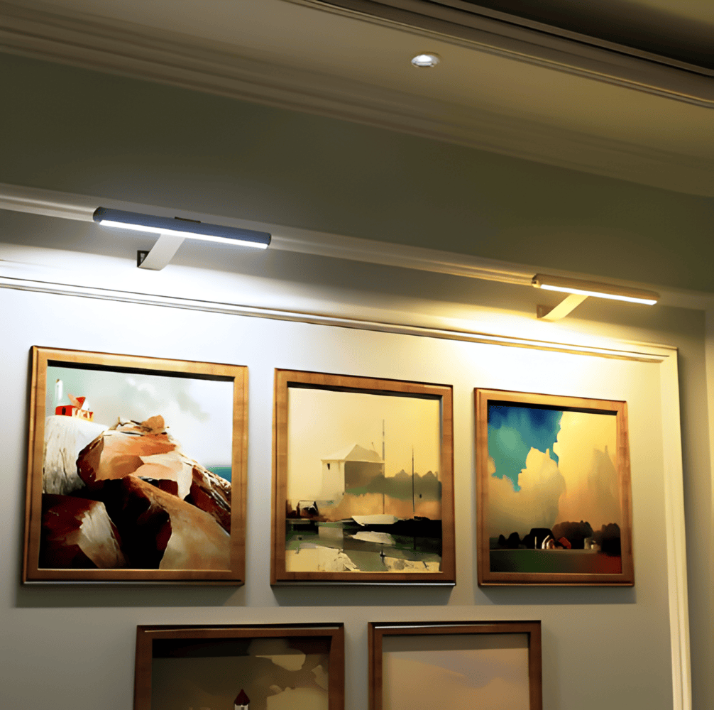 Langaton USB-ladattava LED-seinävalaisin - täysi kierto ja kätevä lataus