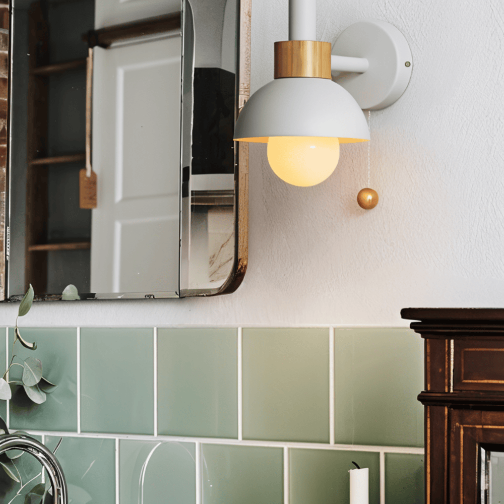 Lampada da parete pastello con interruttore a scomparsa - Illuminazione soffusa e stile moderno