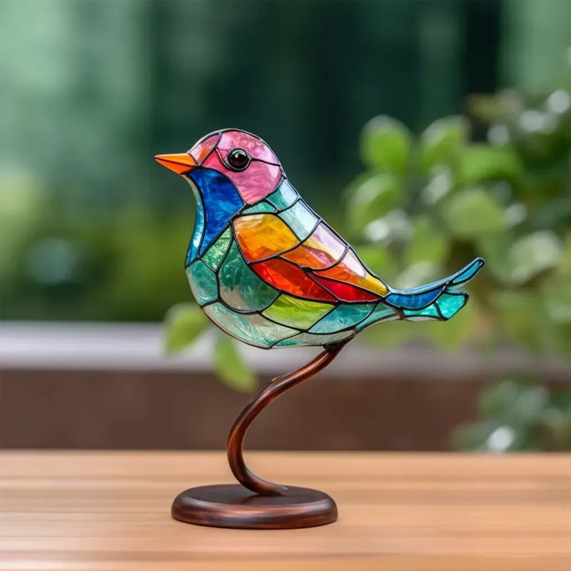 Decoratief Ornament – Vogels Geplaatst Op Een Tak 