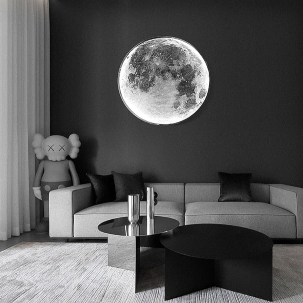 Lampe Murale 3D LED – Lune Pour Une Ambiance Unique
