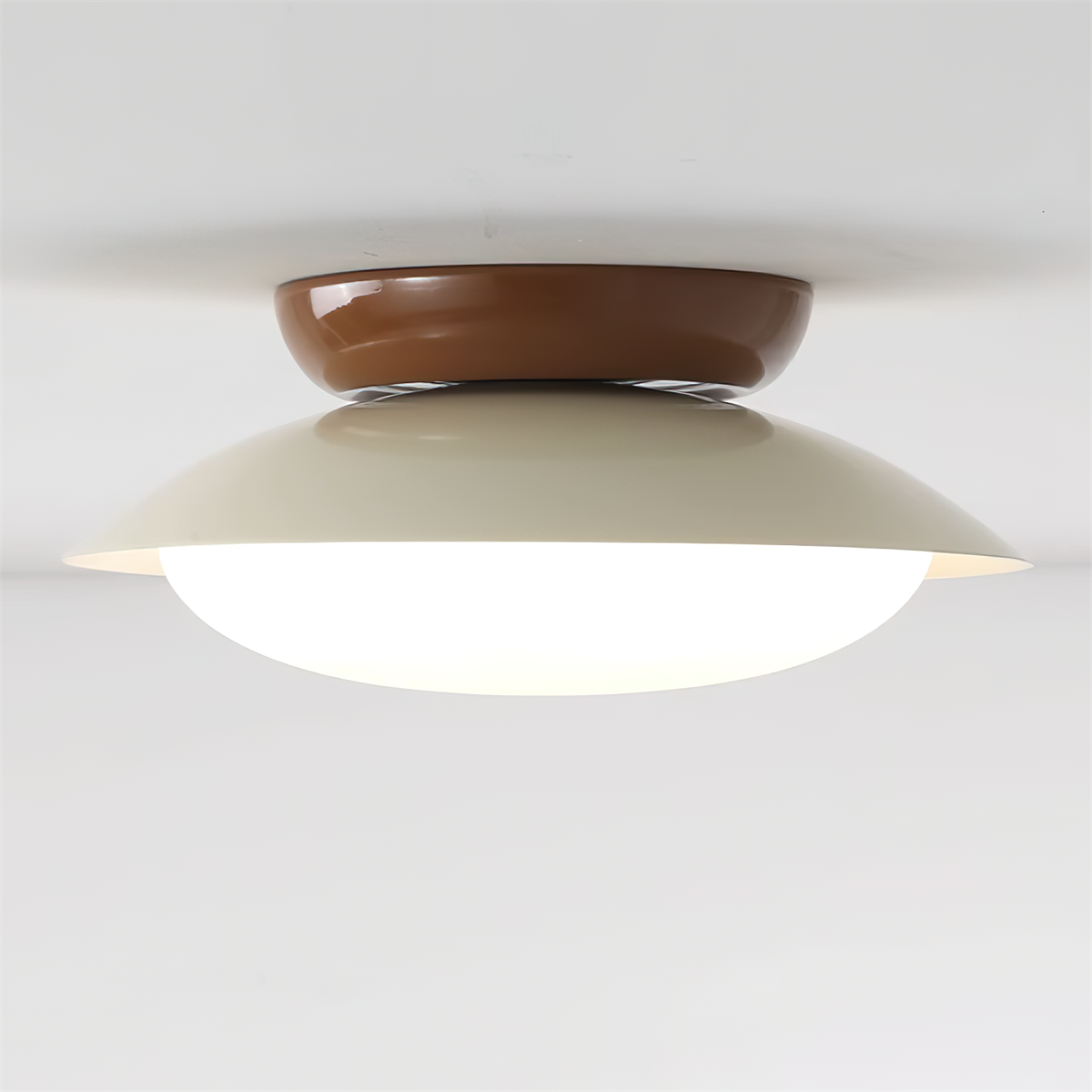 LED Ronde Plafondlamp - Natuurlijke Gloed & Discrete Elegantie