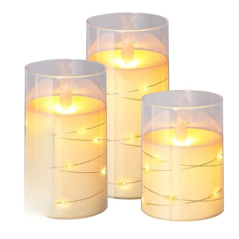 Candele Elettriche Realistiche – Luce Filtrata Senza Cera Né Fiamma 