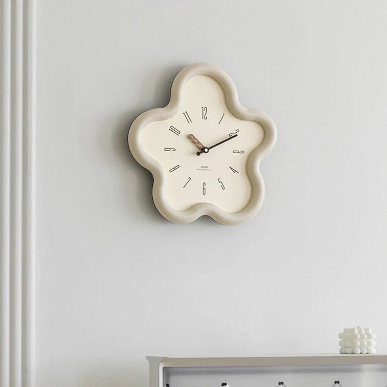 Horloge Murale Pendule Fleur 3D – Élégance Décorative Et Style Moderne