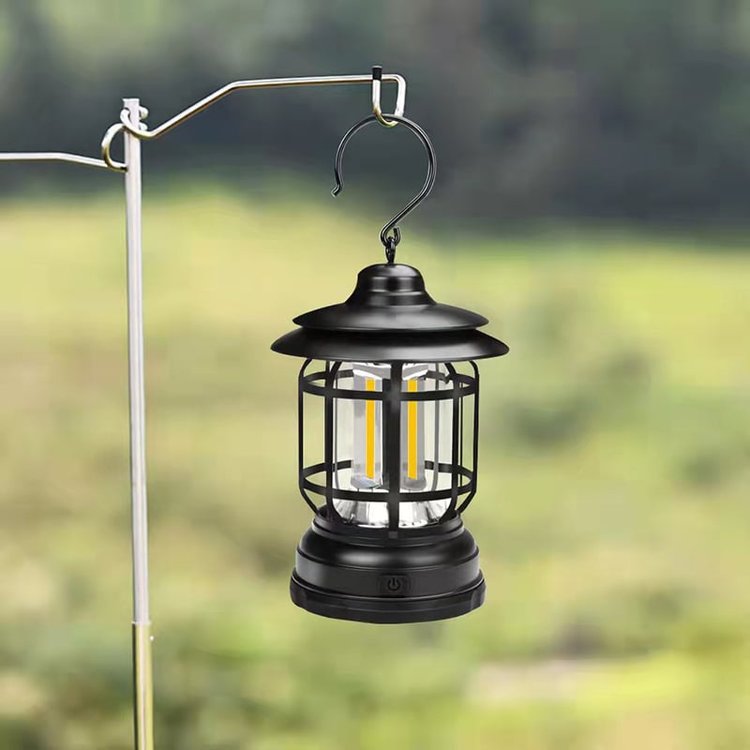 Retro LED kempinglámpa - Vintage stílus és praktikum