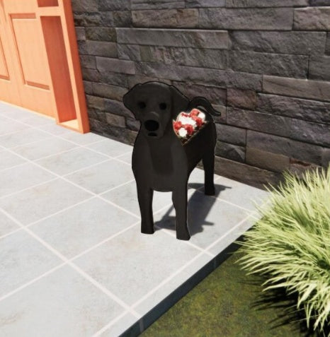 وعاء زهور أصلي — شكل كلب 